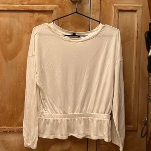 White Banana Republic long sleeved t-shirt. Size S